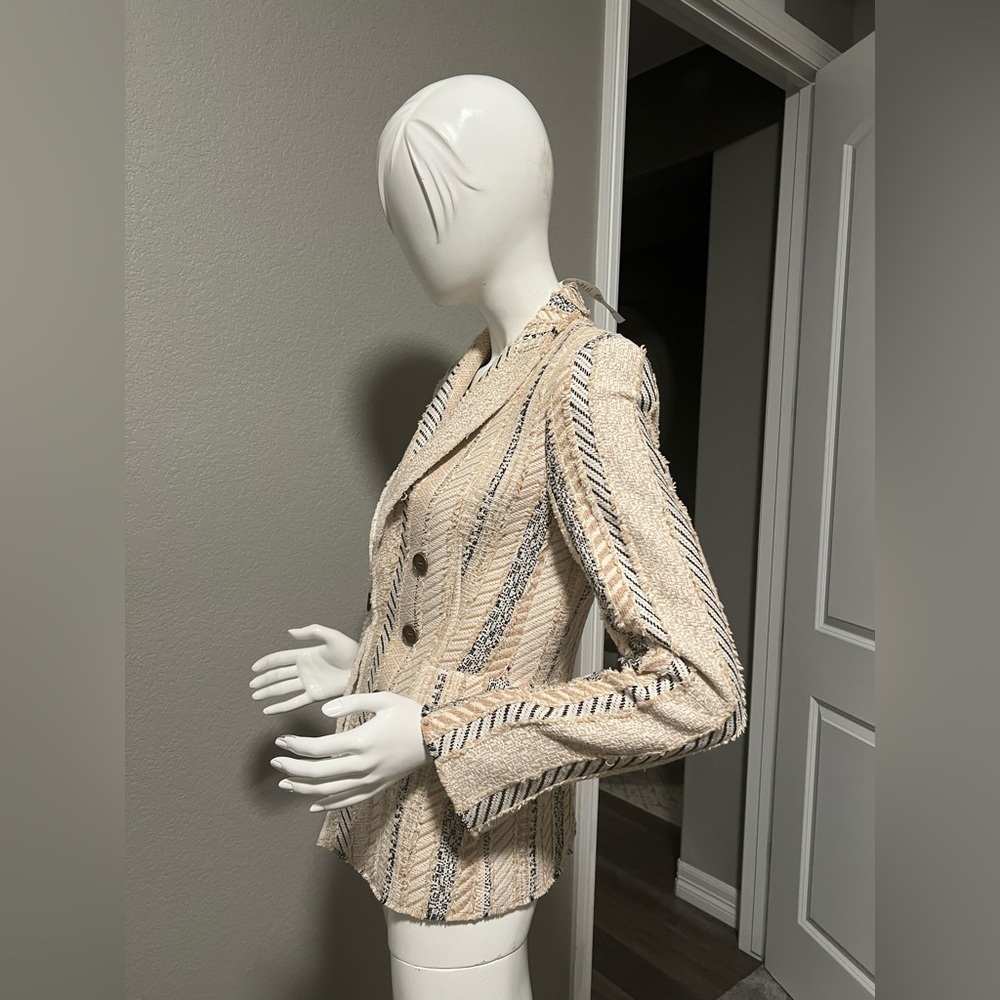Akris Punto Fringed Patchwork Tweed
Blazer Jacket Size 8 - Picture 4 of 16